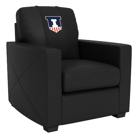 Dreamseat Silver Club Chair with Illinois Fighting Illini Logo XZ7759002CHCDBK-PSCOL13600